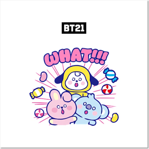 bt21 bts exclusive design 112 Wall Art by Typography Dose